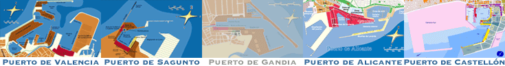 Plano del puerto de Valencia