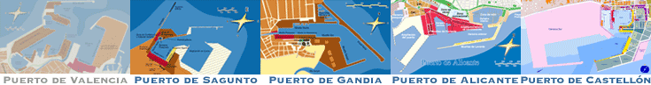 Plano del puerto de Valencia
